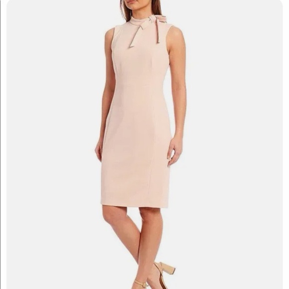 Calvin Klein, Light pink sleeveless midi dress, US 10